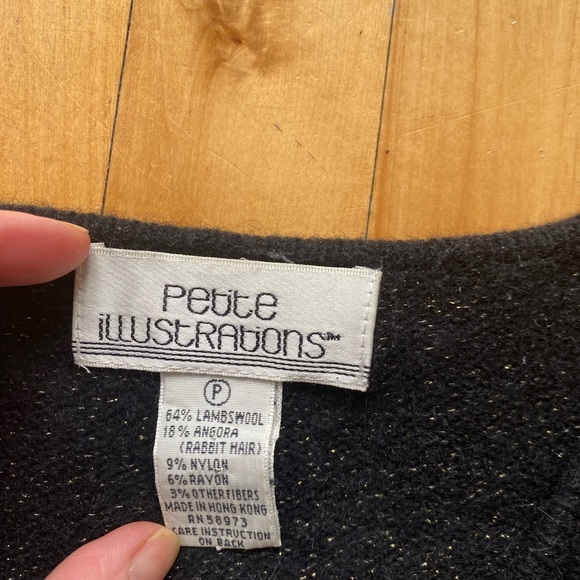 Vintage angora beaded sweater - Picture 3 of 3